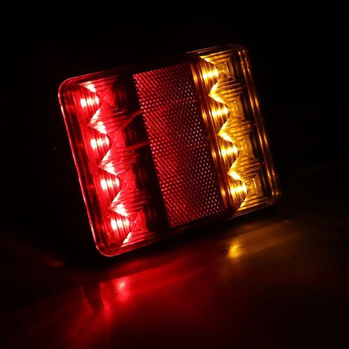 1X Waterproof 8 LED Trailer Light Rear Tail Lamp 12V DC Car Truck Boat Caravvm - Picture 5 of 8