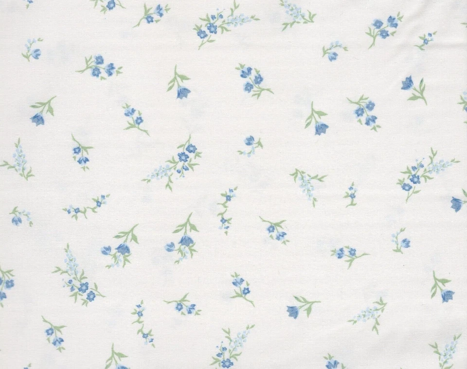 Juego de sábanas Ralph Lauren Queen Linda floral azul 4 piezas verde granja elegante casa de campo Foto 4 de 4