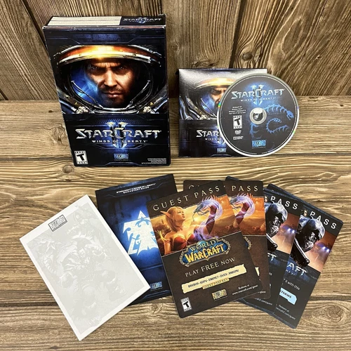 Starcraft 2 Wings Of Liberty Fantasy Strategy Video Game Box Set (PC CD-ROM)