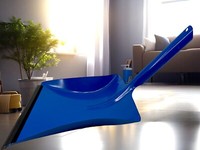 Kehrschaufel Kutterschaufel Schaufel Metall Kehrblech Shovel Scoop Blau Blue TIN