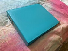 12"x12" Three Ring Album - Aqua - Includes 50 Universal 12"x12" Page Protecters