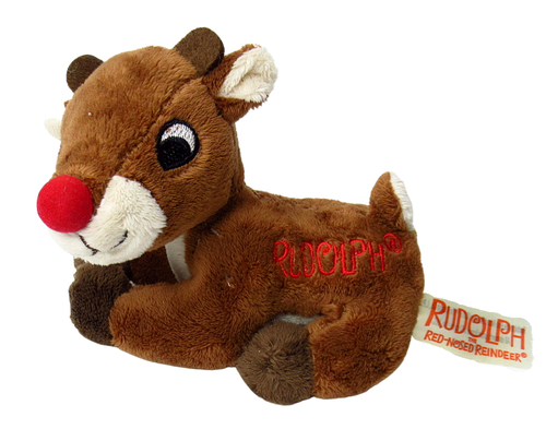 Red Nosed Reindeer Stuffed Plush Doll 