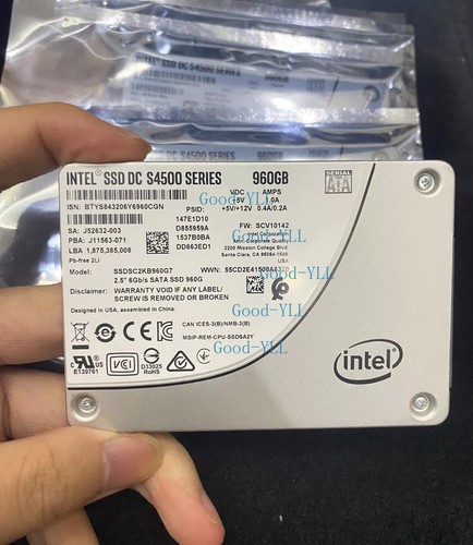 Intel 960GB S4500 SSD DC Series 2.5" SATA3 Solid State Drive SSDSC2KB960G7