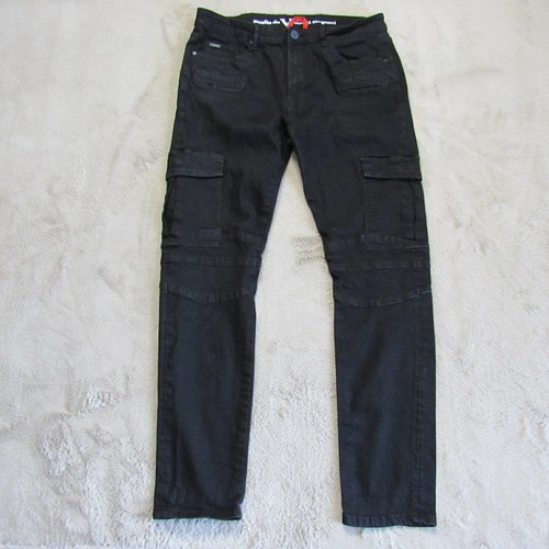 Versace Studio de Vestiti Eleganti Mens 38x32 (ACTUAL 32x30) Black Cargo  Jeans | eBay