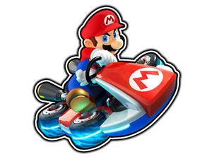 Nintendo Mario Kart - Stickers repositionnables Mario Kart 8, Nintendo
