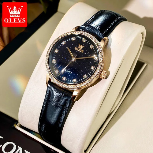OLEVS Elegant Women's Quartz Watch Waterproof Starry Sky Diamond Ladies Watch - Picture 1 of 6