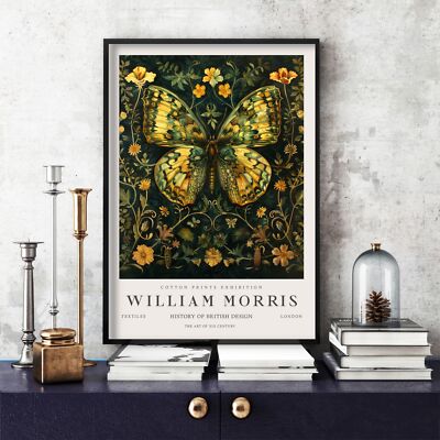 William Morris Druck, William Morris Ausstellung Poster Schmetterling (53c)
