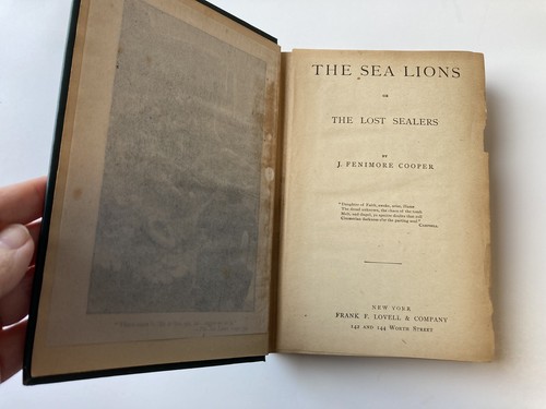 The Sea Lions And Afloat And Ashore By James Fenimore Cooper 1890 Frank F Lovell - Picture 5 of 8