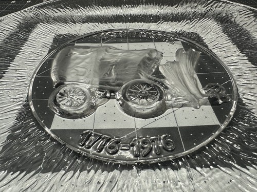 Vintage German Bleikristall Crystal Plate UBER 24% PbO 200 Year Anniversary USA - Bild 3 von 12