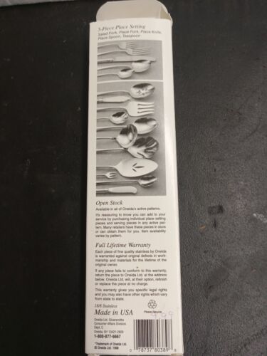 Cuchillo de ajuste de 5 piezas Oneida tenedores cucharas banda - Imagen 2 de 8
