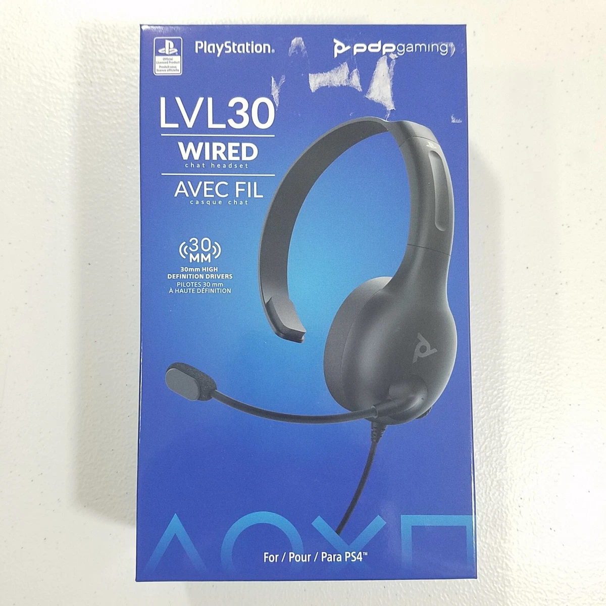 PDP Gaming LVL30 Wired Chat Headset for PlayStation 4 PS4