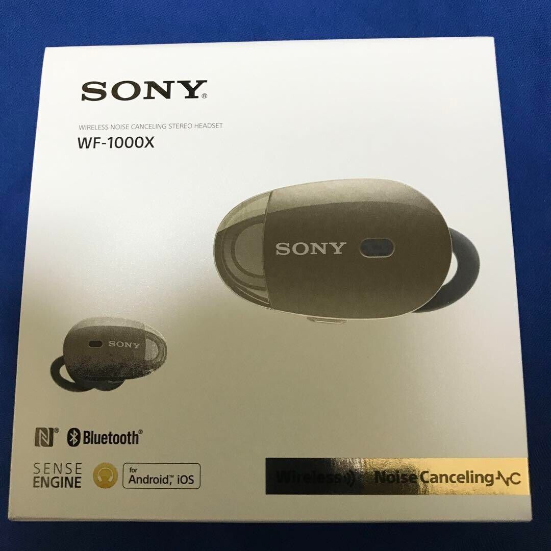 SONY WF-1000X B Bluetooth Noise Cancelling Wireless Earphones Black F/S NEW