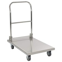 Plattformwagen Edelstahl Transportwagen Handwagen Sackkarre Lagerwagen vidaXL