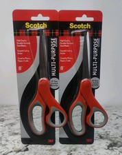 2PK Scotch Multi-Purpose Stainless Steel Scissors 8"