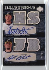 2007 Black Illustrious Dual Materials /50 Huston Street Joe Blanton Auto 3y4