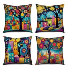 Boho Colorful Pillow Covers 18 x 18 Inch Set of 4