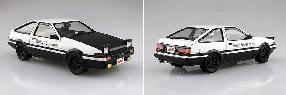 Initial D TOYOTA AE86 TRUENO PROJECT D VER. Takumi Aoshima 1 1/24 Model Kit - Immagine 2 di 2