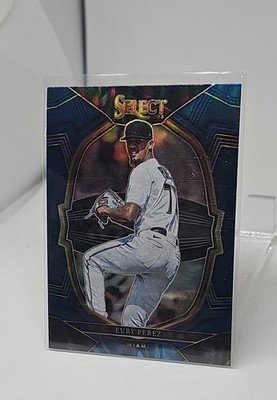 2023 Panini Select - Concourse Eury Perez #72 Blue Prizm (RC)