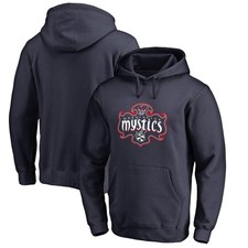 Men's Navy Washington Mystics Primary Logo Pullover Hoodie