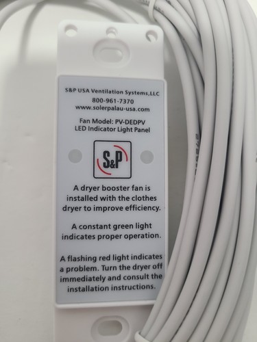 PV-DEDPV LED INDICATOR LIGHT PANEL CLOTHES DRYER (REED DESCRIPTION) - Picture 8 of 8
