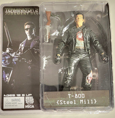 NECA Terminator 2 Judgment Day T-800 Steel Mill Arnold 7'' Action Figure New