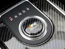 Jaguar R Carbon Fibre Gear Knob Selector Sticker Emblem XF XJ K F-Type F-Pace