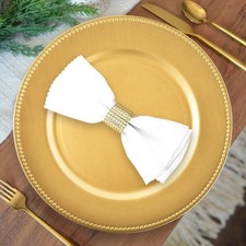 50Pack Gold Charger Plates 13 Inch Round Chargers for Dinner Decorative Antique-