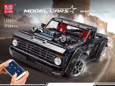 Mould King RC Ferngesteuerter Truck Muscle Car Ute Racing Truck Auto 3728 Teile