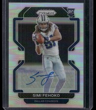 2021 Panini Prizm #371 Simi Fehoko Rookie Autographs Prizm No Huddle