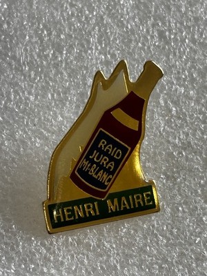 Pin s Raid Jura Mont-blanc Henri Maire Vigneron Wein Signatur wenig lesbar