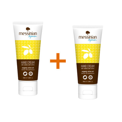 2x Messinian Spa Hand Cream Lemon & Calendula Moisturizing Dry Skin Greek 100ml