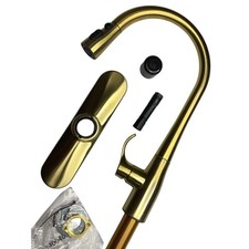 Kohler 596-2MB Simplice 3-Spray Kitchen Faucet - Vibrant Brushed Moderne Brass