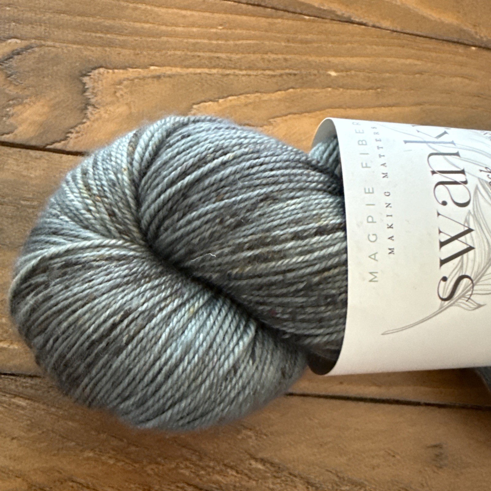 Magpie Fibers Swanky Sock Yarn Skein, "Voices Carry" Colorway, 400 yds/115 grams - second product detail image