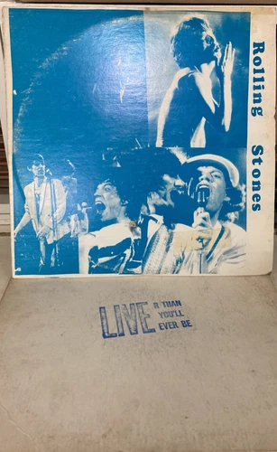 Rolling Stones 2LP Live 1978 Tank Records Vinyl + Live R Than You'll Ever Be LOT