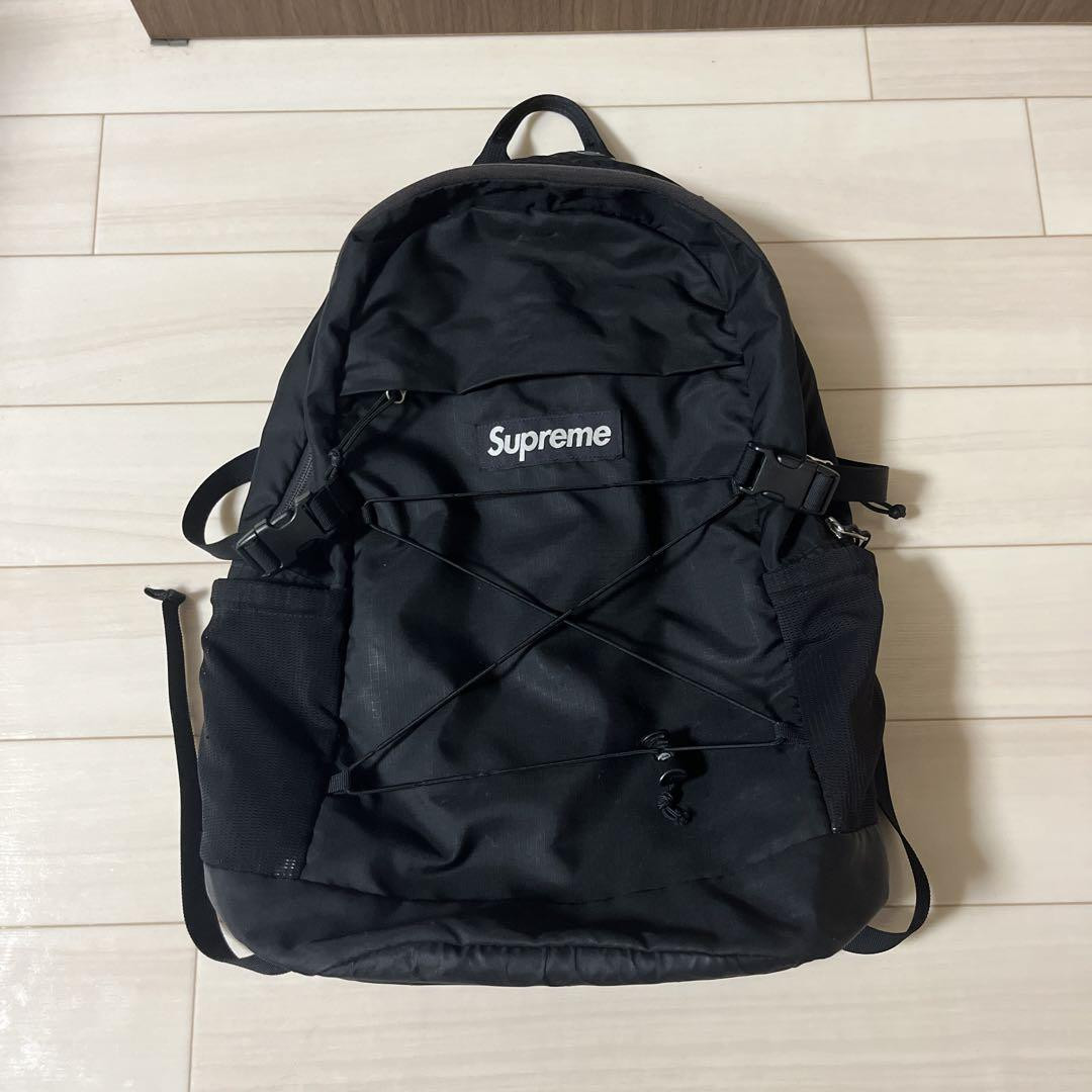 Supreme 2016 SS Box Logo Backpack Black Used with Wear and Minor  