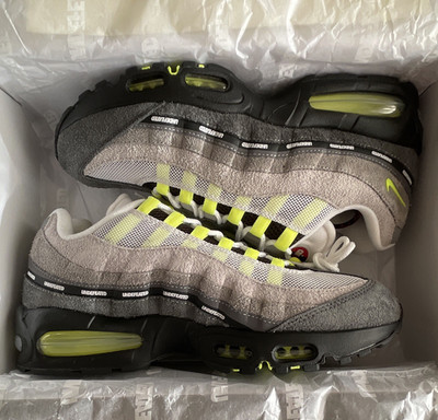 Nike Air Max 95 Undefeated Geo Exclusive NYC Neon Black/Neon Yellow.  Size 10.5M