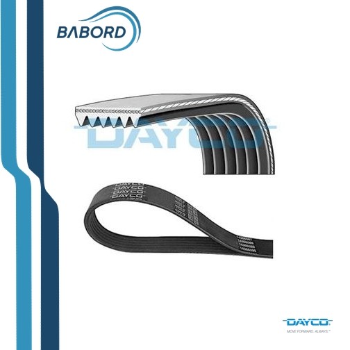 Cinghia trapezoidale multirighe 6PK1200 DAYCO per RENAULT PEUGEOT CITROËN DACIA - Immagine 2