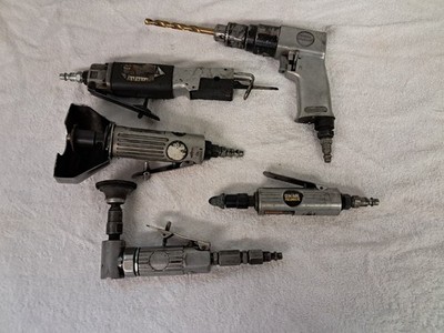 Lot of 5 Central Pneumatic Air Tools Tested & Working