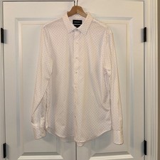 Bonobos Mens L Slim Fit Dress Shirt Long Sleeve Pink Floral