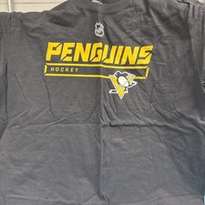 Fanatics Pittsburgh Penguins T Shirt Mens Large Black See Pics NWT
