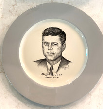 John F. Kennedy Collector Inauguration Plate 1960 Delano Studios L I, N Y Rare