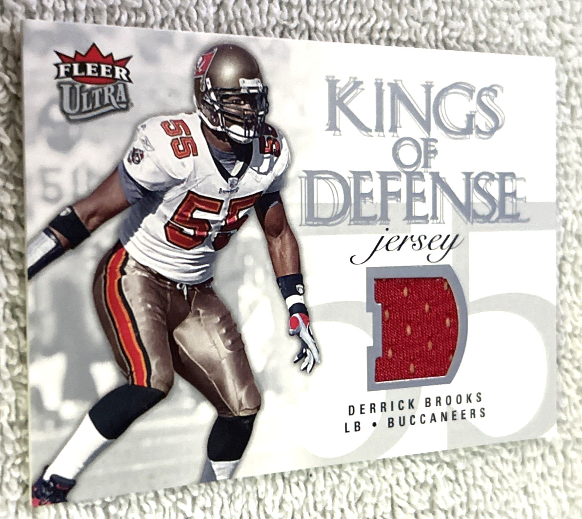 Derrick Brooks 2006 Fleer Ultra "Kings of Defense" Jersey #KD-DB / Bucs / HOF
