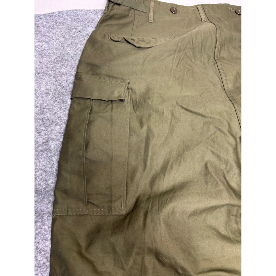 Pantalones de Carga de Campo del Ejército de Estados Unidos M-1951 Pantalones Militares Verde Oliva Largos De Colección Foto 2 de 4