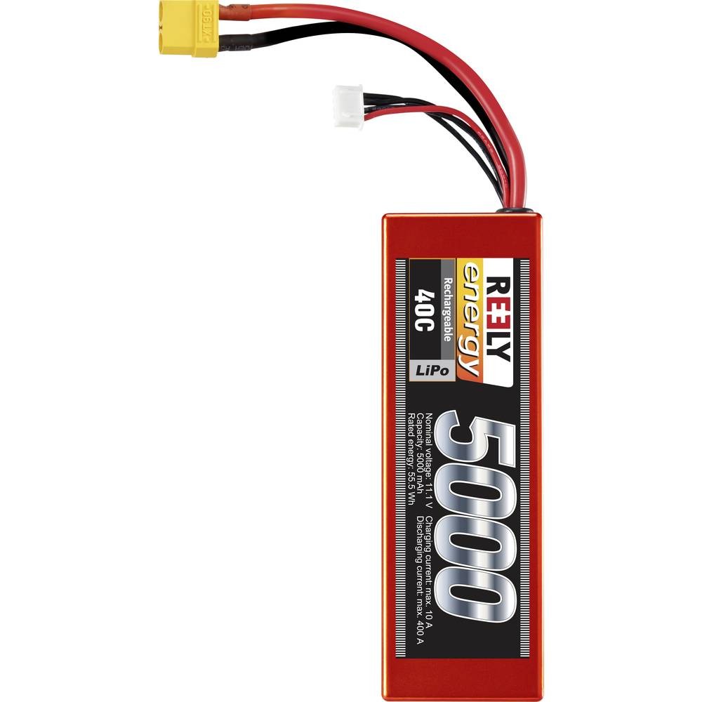Batterie LiPo 11.1V 5000mAh Reely 3S pour voiture RC brushless