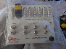 Quest Technology NHA-1001 6 x 6 Telephone CATVCoax Splitter New in Sealed Packag