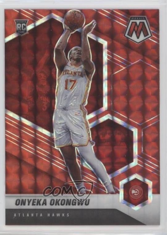 2020-21 Panini Mosaic Rookie Red Mosaic Prizm Onyeka Okongwu #225 0x1