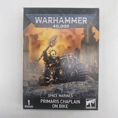 Warhammer 40k Primaris Chaplain On Bike Empty Box Only For Display