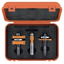 CMT Orange Tool 800.526.11 3-PIECE TONGUE & GROOVE CABINETMAKING SET