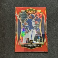 2021 Select PRIZM RED REFRACTOR PREMIER SP ROOKIE ANDERSON TEJEDA /199 RANGERS
