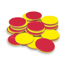 Plastic Two-Color Counters, Red and Yellow Counters for Kids Math, Classroom Man